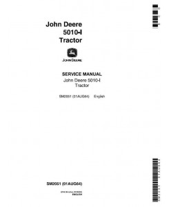SM2051 - John Deere 5010, 5010i Tractors All Inclusive Technical Service Manual