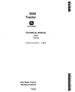 TM1022 - John Deere 5020 Row Crop Tractors Technical Service Manual