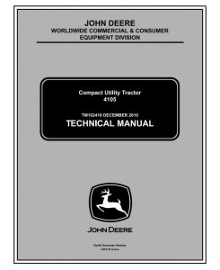 TM102419 - John Deere 4105 Compact Utility Tractors All Incliusive Technical Service Manual