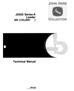 TM1025 - John Deere 500A Backhoe Loader Diagnostic and Repair Technical Service Manual