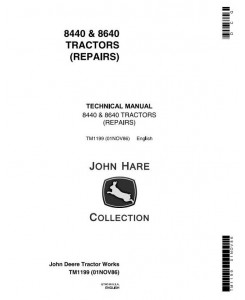 TM1199 - John Deere 8440, 8460 4WD Articulated Tractors Diagnostic and Repair Technical Service Manual