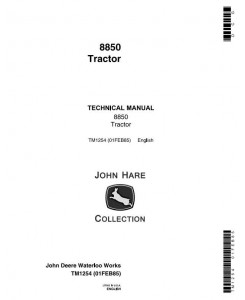 TM1254 - John Deere 8850 4WD Articulated Tractors Technical Manual