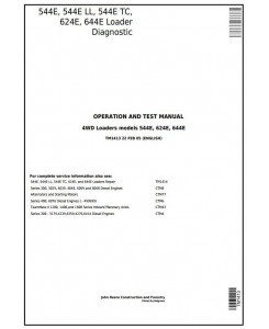 TM1413 - John Deere 544E, 544E LL, 544E TC, 624E, 644E 4WD Loader Diagnostic and Test Service Manual