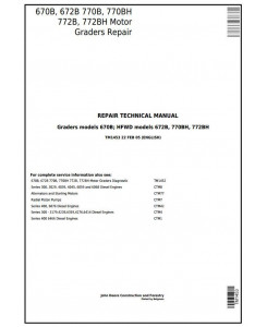 TM1453 - John Deere 670B, 672B, 770B, 770BH, 772B, 772BH HFWD/Motor Graders Service Repair Manual