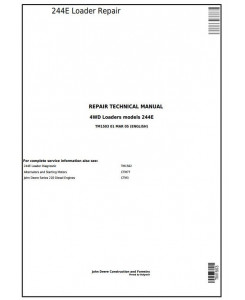 TM1503 - John Deere 244E 4WD Loader Service Repair Technical Manual