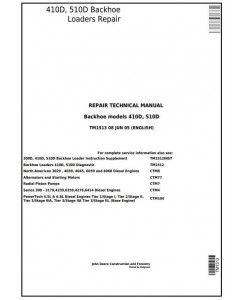 TM1513 - John Deere 410D, 510D Backhoe Loaders Service Repair Technical Manual