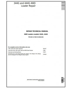 TM1558 - John Deere 344G and 444G 4WD Loader Service Repair Technical Manual