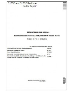 TM1609 - John Deere 310SE Backhoe Loader, 315SE Side Shift Loader Service Repair Technical Manual