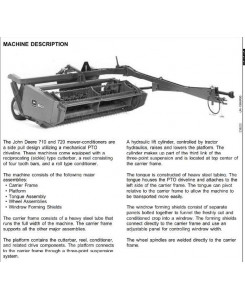 TM1619 - John Deere Mower-Conditioners Models 710, 720 Diagnostic and RepairTechnical Service Manual