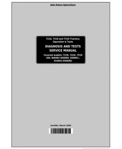 TM1654 - John Deere 7210, 7410, 7510 Tractors Diagnostic and Tests Service Manual