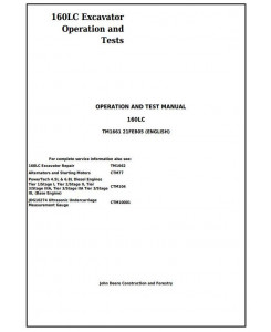 TM1661 - John Deere 160LC Excavator Diagnostic, Operation and Test Service Manual