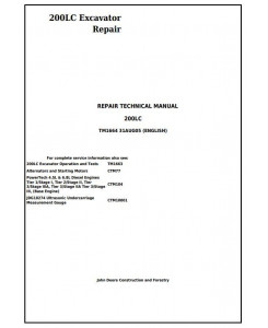 TM1664 - John Deere 200LC Excavator Service Repair Manual