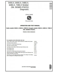 TM1693 - John Deere 540G-2 640G-2 548G-2 648G-2 748G-2 (SN.565685-576252) Skidder Diagnostic Manual
