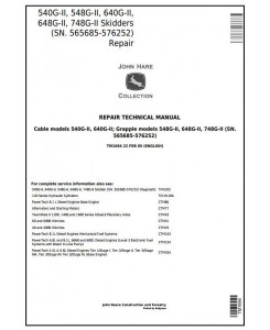 TM1694 - John Deere 540G-II 548G-II 640G-II 648G-II 748G-II (SN.565685-576252) Skidder Repair Manual