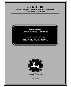 TM1768 - John Deere LTR155, LTR166, LTR180 Lawn Tractors Diagnostic and Repair Technical Service Manual