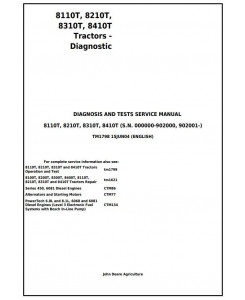 TM1798 - John Deere 8110T, 8210T, 8310T, 8410T Tracks Tractors Diagnostic and Test Service Manual
