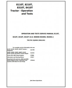TM1799 - John Deere 8110T, 8210T, 8310T, 8410T Tracks Tractors Diagnosis and Tests Service Manual