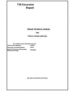 TM1810 - John Deere 750 Excavator Service Repair Technical Manual