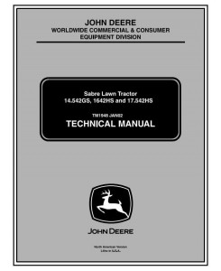 Sabre 1642HS, 14.542GS, 17.542HS, 1442GS Lawn Tractors Technical Service Manual (tm1948)