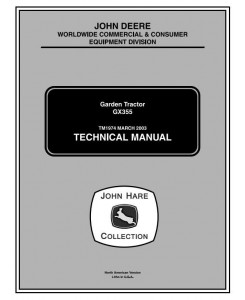 TM1974 - John Deere GX355D Lawn and Garden Tractors Technical Service Manual
