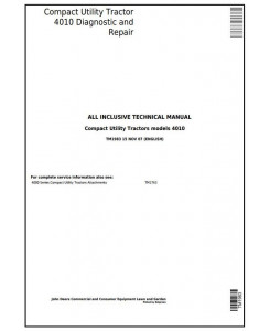 TM1983 - John Deere 4010 Compact Utility Tractor All Inclusive Technical Service Manual