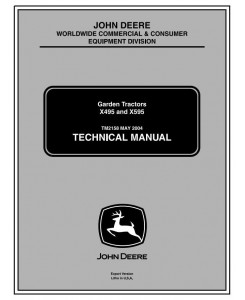 TM2158 - John Deere X495, X595 Lawn and Garden Tractors (Export Edition) Technical Service Manual