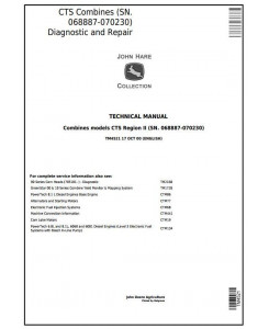 TM4521 - John Deere CTS Combines (SN. 068887-070230) Diagnostic and Tests Service Manual