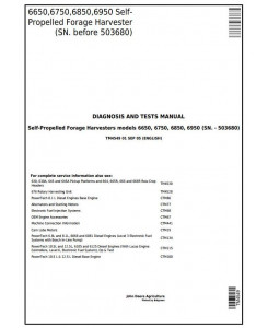 TM4549 - John Deere 6650, 6750, 6850, 6950 Self-Propelled Forage Harvester (SN.-503680) Diagnostic Manual