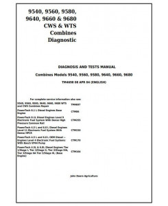 TM4698 - John Deere 9540, 9560, 9580, 9640, 9660, 9680 CWS & WTS Combines Diagnostic Service Manual