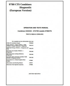 TM4713 - John Deere 9780 CTS Combines (European Version) Diagnosis and Tests Service Manual