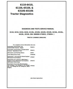 TM4724 - John Deere 6110, 6210, 6310, 6410, 6110L-6510L, 6310S-6510S Tractors Diagnostic Service Manual