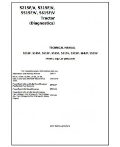 TM4861 - John Deere 5215F, 5315F, 5515F, 5615F, 5215V, 5315V, 5515V, 5615V Tractor Technical Service Manual