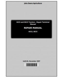 TM8130 - John Deere Tractors 6415 and 6615 (South America) Service Repair Technical Manual