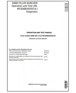 TMF387519 - John Deere Timberjack / 608B Feller Buncher (SN.005014-) Diagnostic Service Manual
