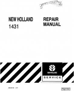 New Holland 1431 Disc Mower Conditioner (6/1997) Service Manual