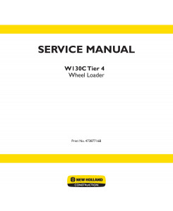 New Holland W130C Tier 4 Wheel Loader Service Repair Manual