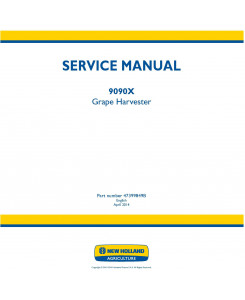 New Holland 9090X Grape Harvester Service Manual