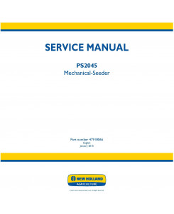 New Holland PS2045 Mechanical Seeder Service Manual