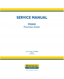 New Holland PS2045 Pneumatic Seeder Service Manual