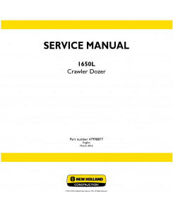New Holland , Case 1650L Crawler dozer Service Manual