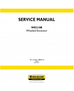 New Holland WE210B Wheeled excavator Service Manual