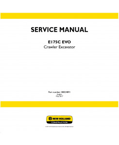 New Holland E175C EVO Crawler Excavator Service Manual