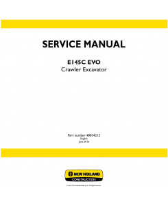 New Holland E145C EVO Crawler excavator Service Manual