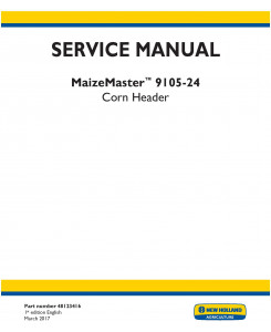 New Holland MaizeMaster 9105-24 Corn header Service Manual