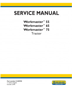 New Holland Workmaster 55, Workmaster 65, Workmaster 75 Tractor Service Manual