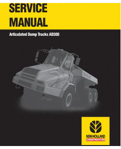 New Holland AD300 Articulated Dump Truck Service Manual