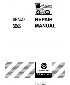 New Holland BRAUD SB65 Grape Harvester Service Manual