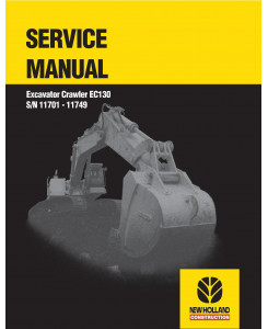 New Holland EC130 Crawler Excavator (SN. 11701-11749) Service Manual