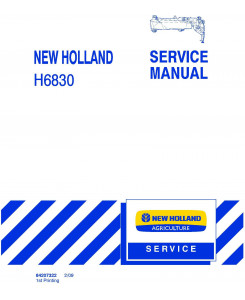 New Holland H6830 Disc Mower Service Manual