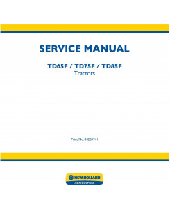 New Holland TD65F, TD75F, TD85F Tractors Service Manual